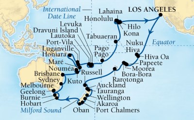 Seabourn world cruise map