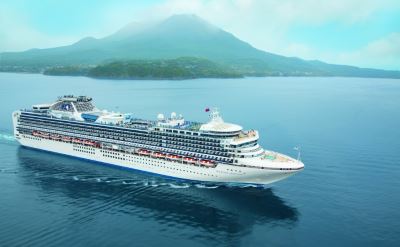 Diamond Princess ship in Japan